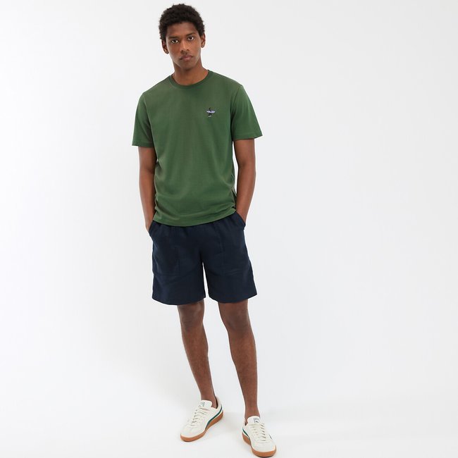 T-shirt girocollo maniche corte ricamata verde LA REDOUTE COLLECTIONS