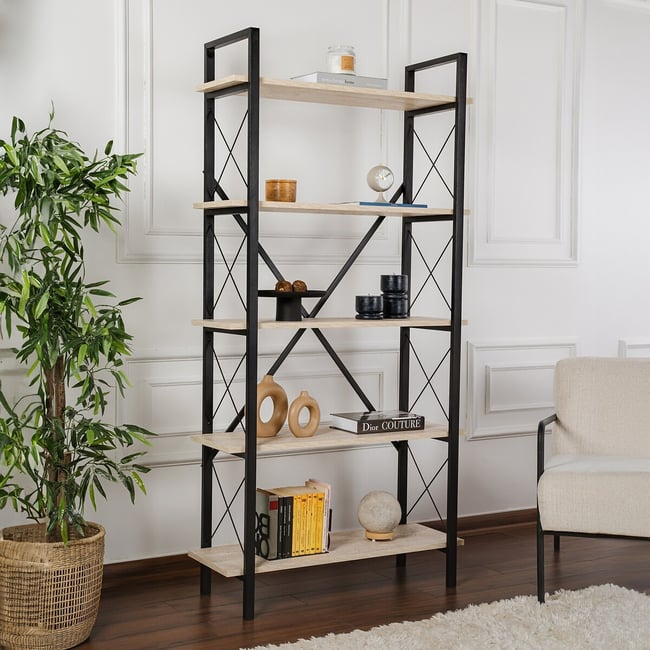 Полка для книг, Elysian / Элизиан черный SO'HOME