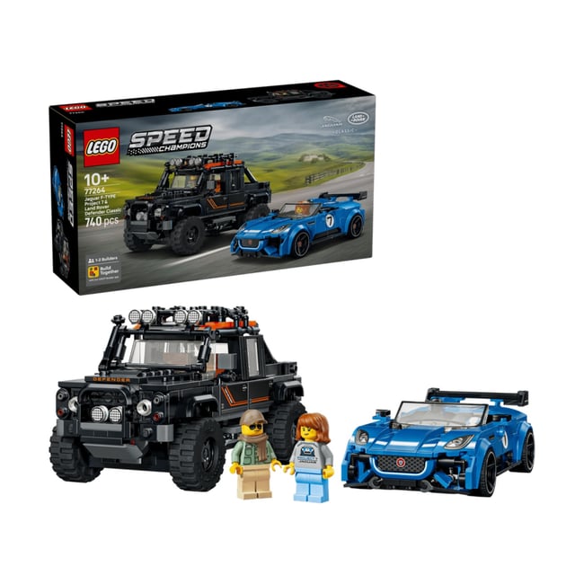 La Jaguar Project 7 et le Land Rover Defender multicolore <span itemprop=