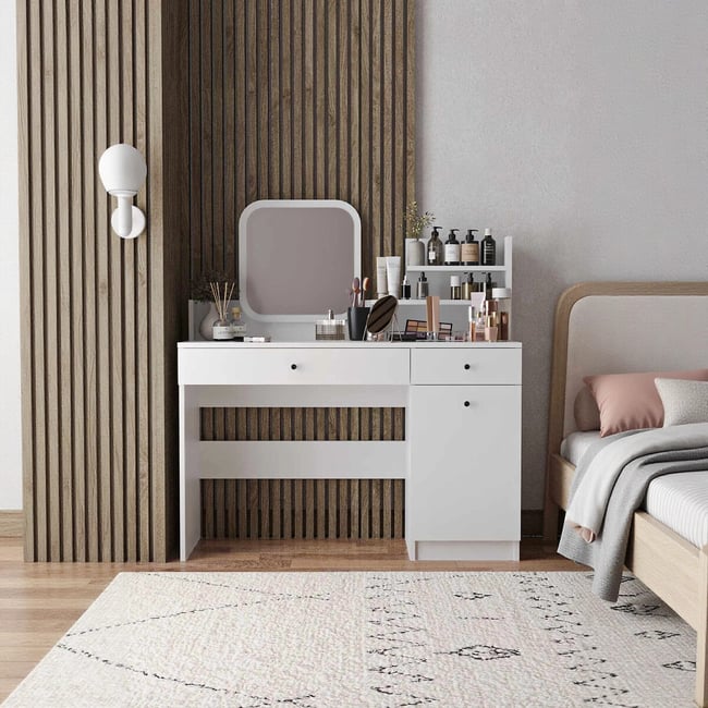 Столик туалетный, Harmony 2 Square / Хармони 2 Скуер белый SO'HOME