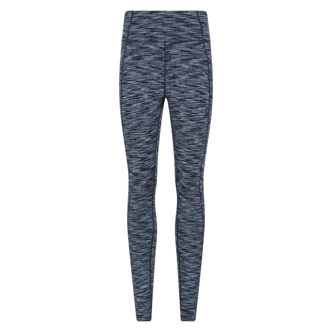 Legging à taille haute élastiquée BREATHE & BALANCE bleu marine <span itemprop=