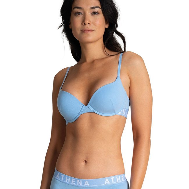 Soutien-gorge corbeille ampliforme Easy Color bleu ciel <span itemprop=