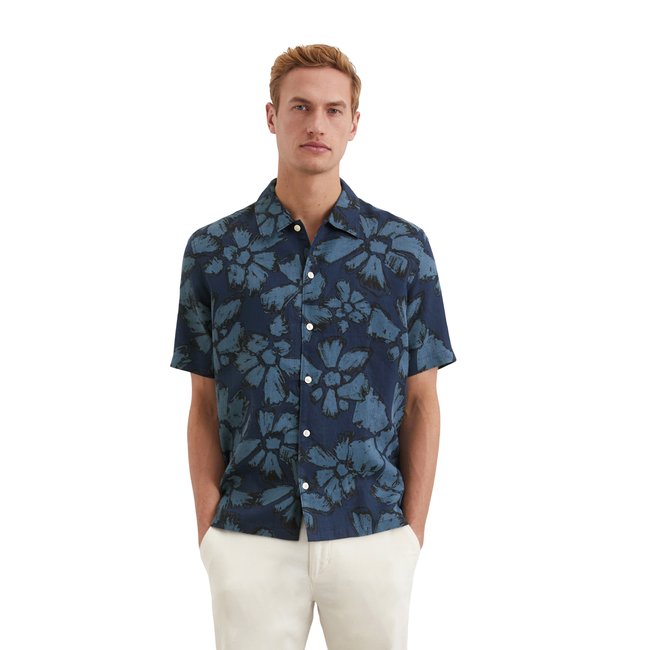 Chemise à manches courtes regular en pur lin - MARC O'POLO