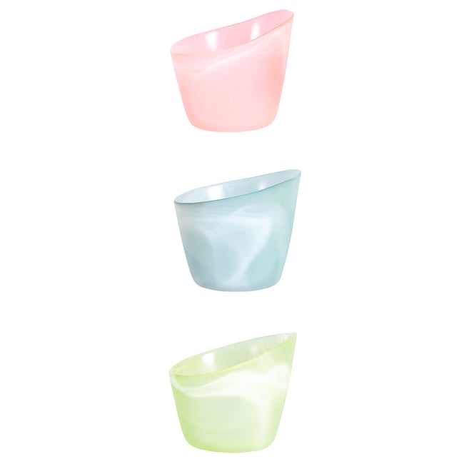 Set de 3 photophores décoratifs en verre D7 Couleur rose <span itemprop=