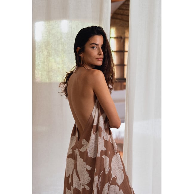 Robe longue, imprimée v002235 <span itemprop=