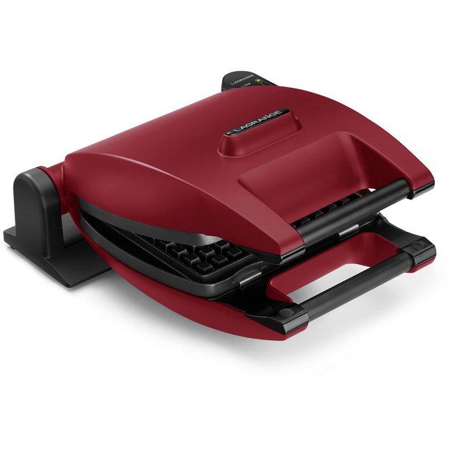 Croque, gaufrier, gaufrette Premium Gaufres Rouge Mat - Spatule rouge <span itemprop=