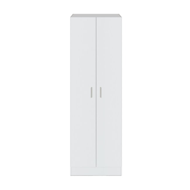 Armoire de rangement 2 portes SAVIO Couleur blanc <span itemprop=