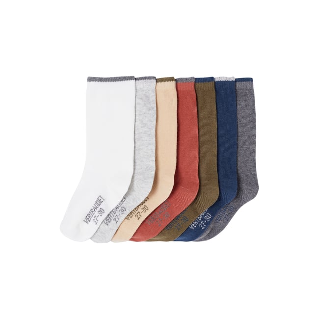 Lot de 7 paires de chaussettes gris chiné <span itemprop=