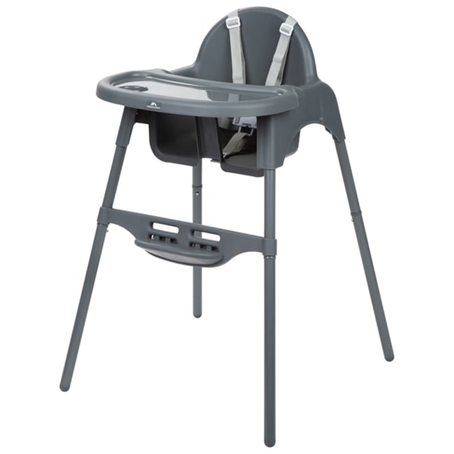 Chaise haute bébé Meely dark grey <span itemprop=