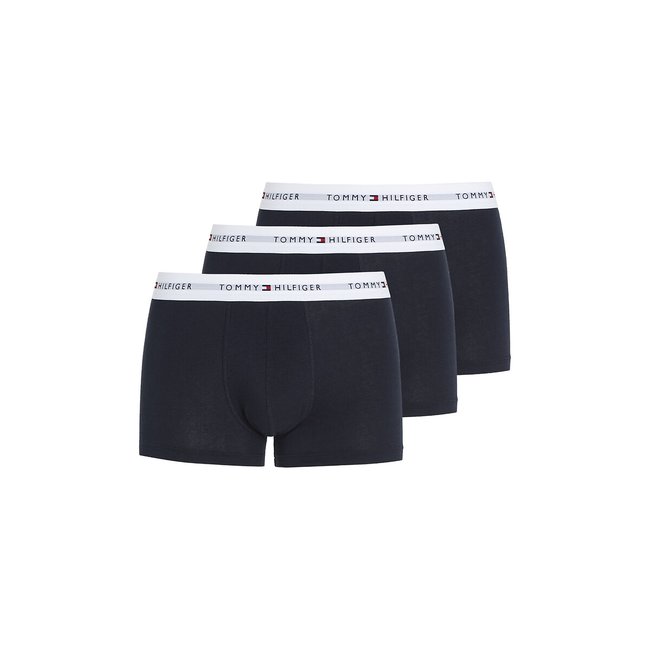 Set van 3 effen boxershorts - TOMMY HILFIGER