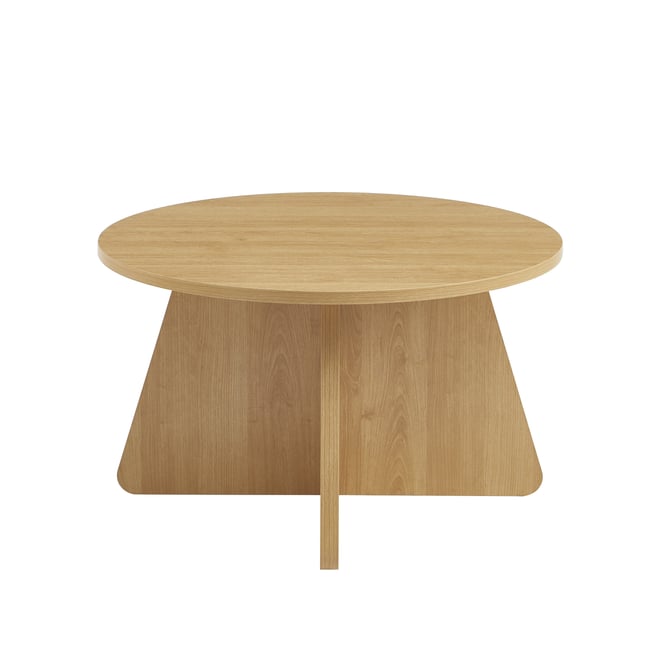 Table basse ronde  RUBA Couleur chêne clair <span itemprop=