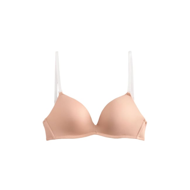 Soutien-gorge sans bretelles praline nude <span itemprop=