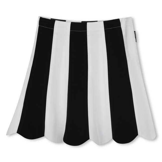 Jupe de cérémonie rayée black <span itemprop=
