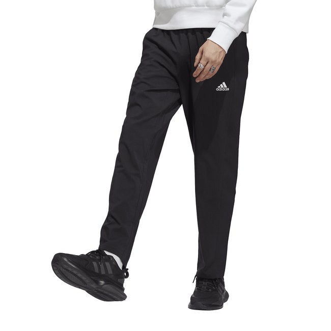 Aeroready Essentials Straight Joggers with Embroidered Logo, black, ADIDAS SPORTSWEAR