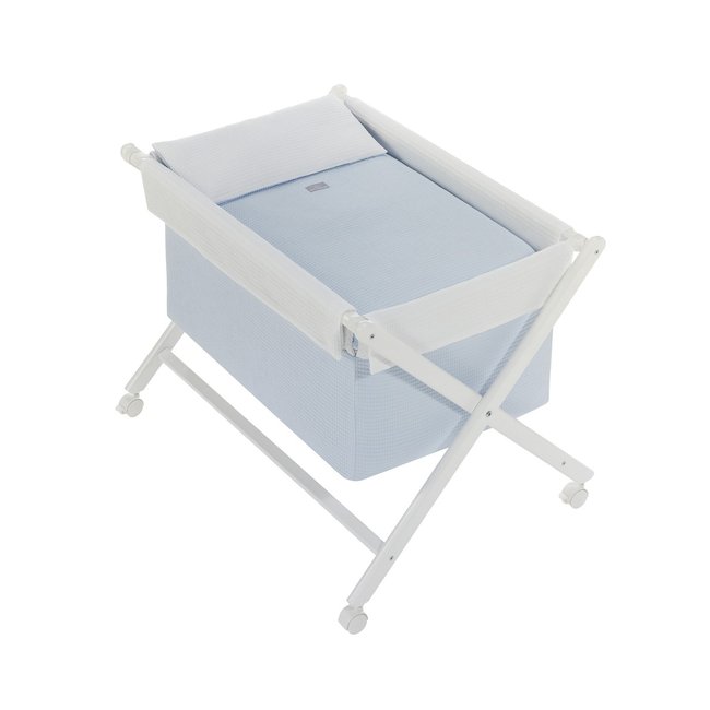 Berceau en Croix   Astrid   Bleu - INTERBABY