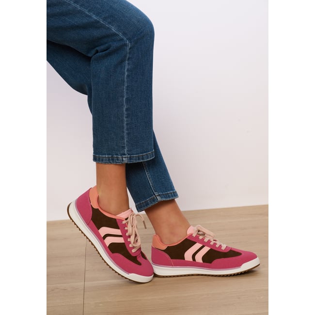 Baskets urbaines graphiques brown coffee <span itemprop=