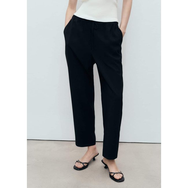 Pantalon fluide cordon - MANGO