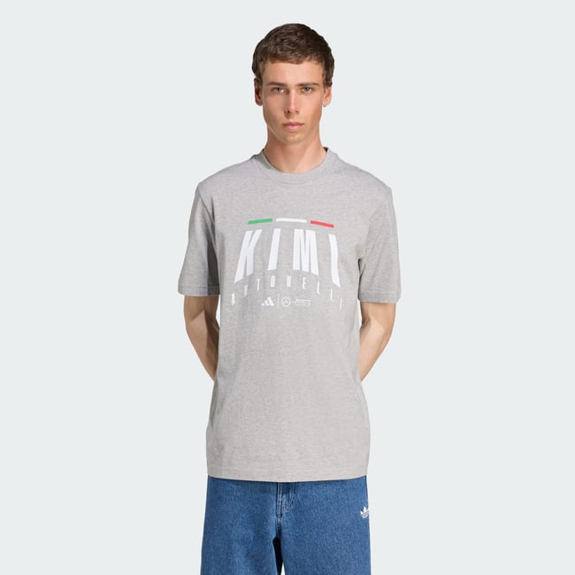 T-Shirt Kimi Antonelli Mercedes - Amg Petronas Formula One Team medium grey heather <span itemprop=