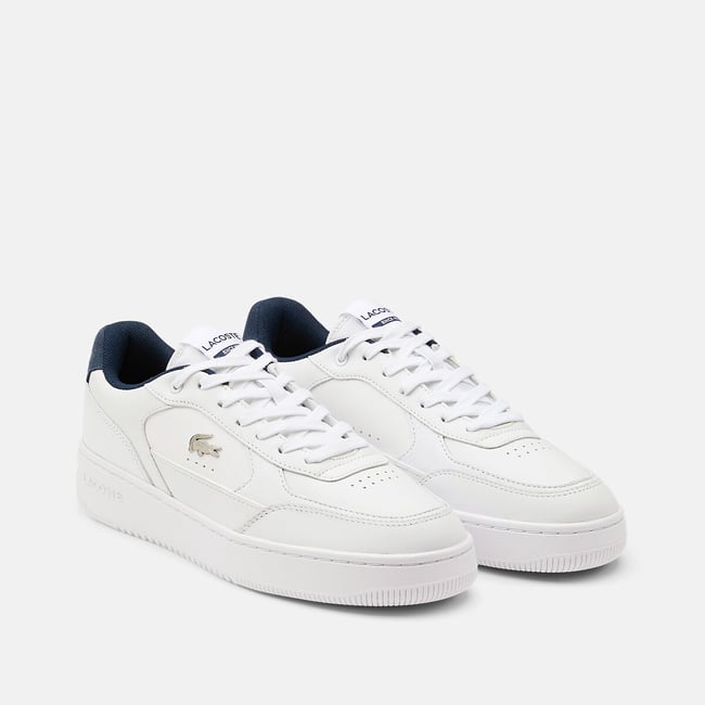 Baskets basses L001 blanc/bleu <span itemprop=