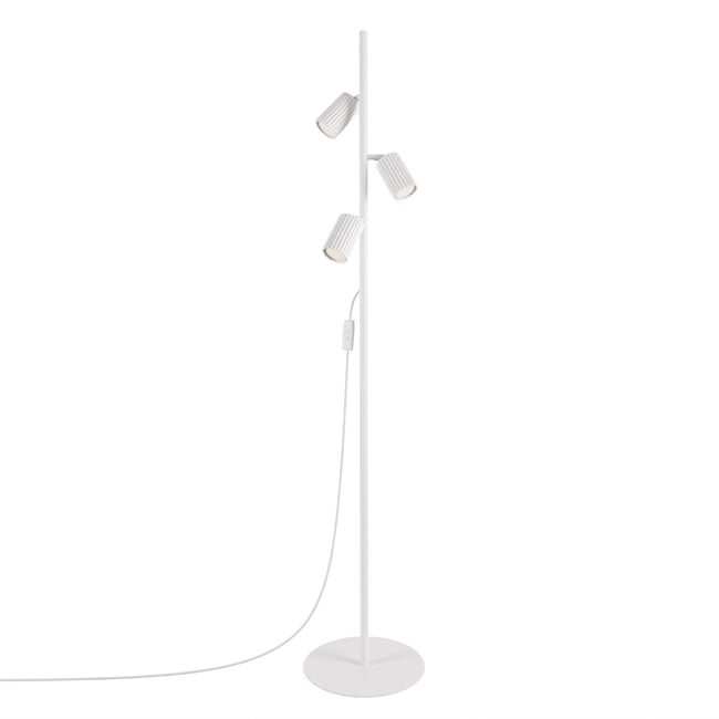 Lampadaire Aluminium Blanc GU10 3 KARBON Couleur blanc <span itemprop=