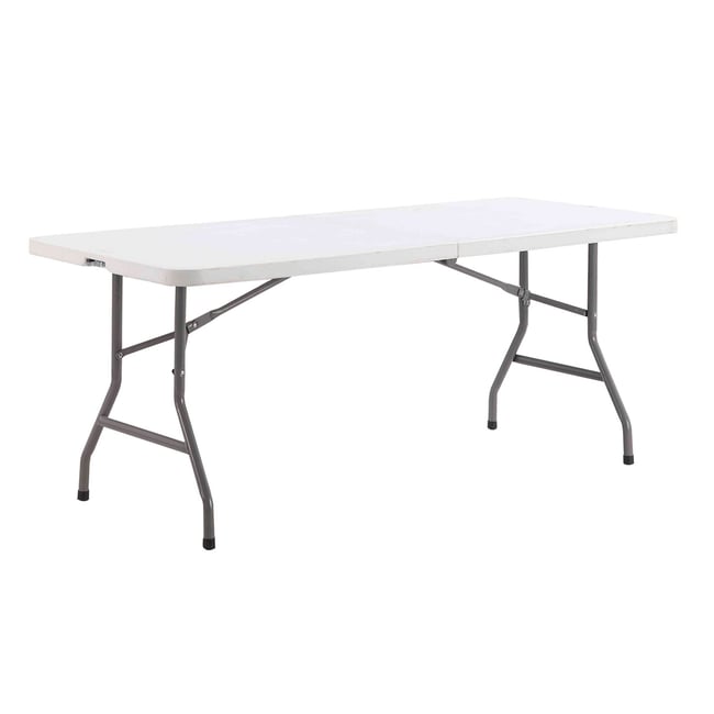 Table à manger pliante extérieure Villars blanc <span itemprop=