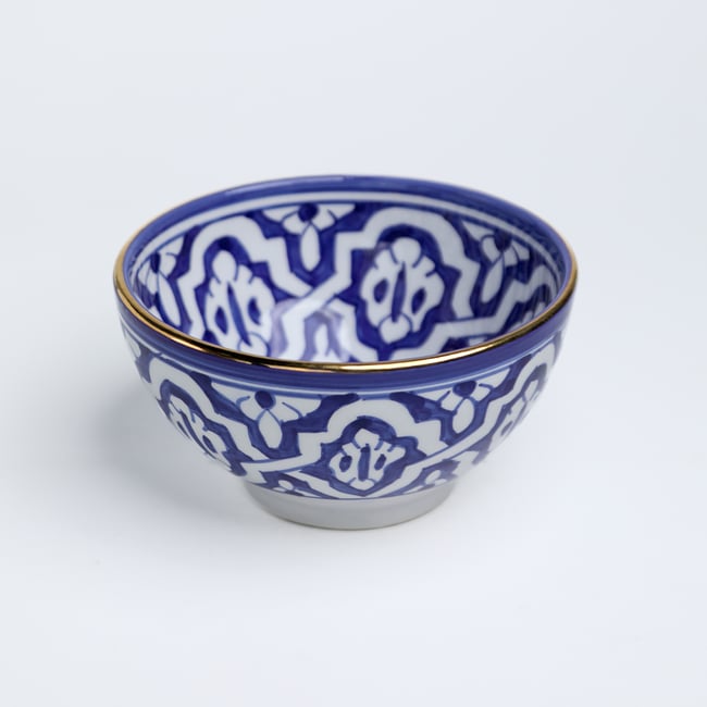 Bol rond FASSIA Couleur bleu majorelle <span itemprop=
