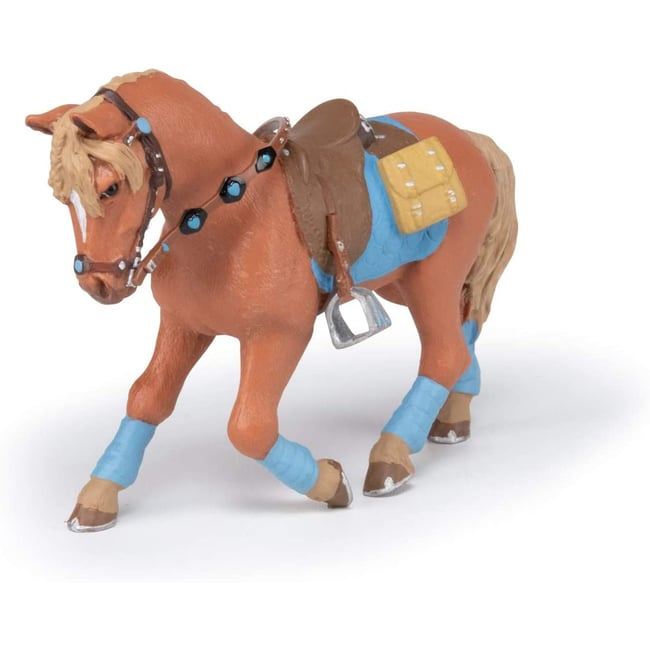 Figurine Cheval du jeune cavalier marron <span itemprop=