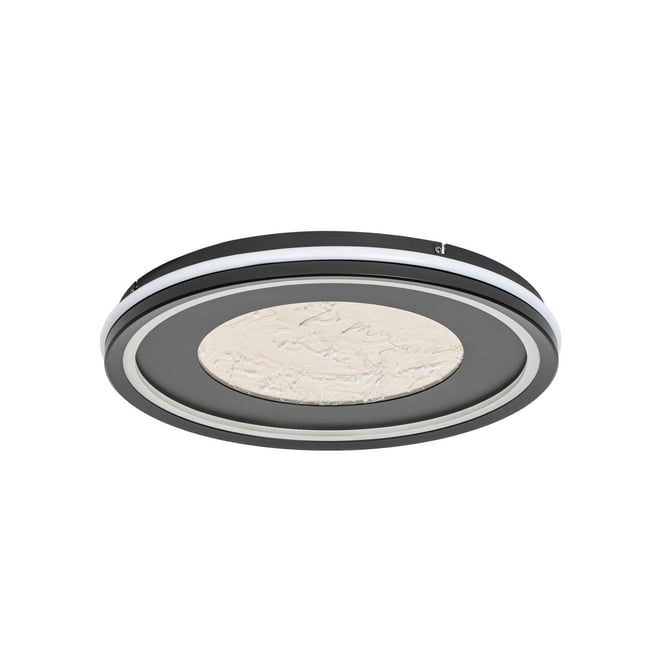 Plafonnier en métal moderneLED, Tillian Couleur noir, doré, blanc <span itemprop=