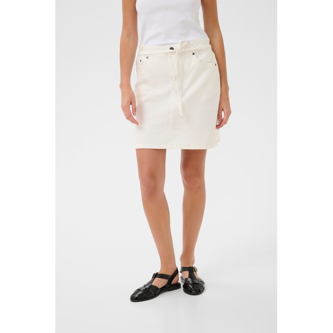 Jupe casual blanc spring gardenia <span itemprop=