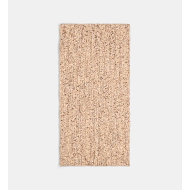 Écharpe bandit en laine beige <span itemprop=