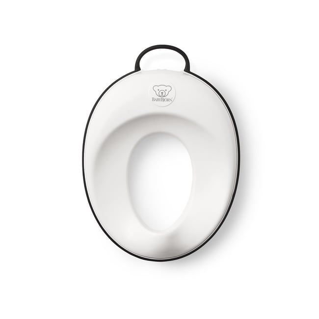 Réducteur de toilette blanc + noir <span itemprop=
