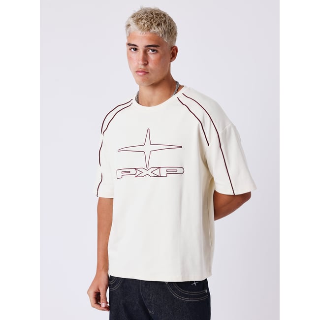 T-shirt Knockout PXP crème camel <span itemprop=