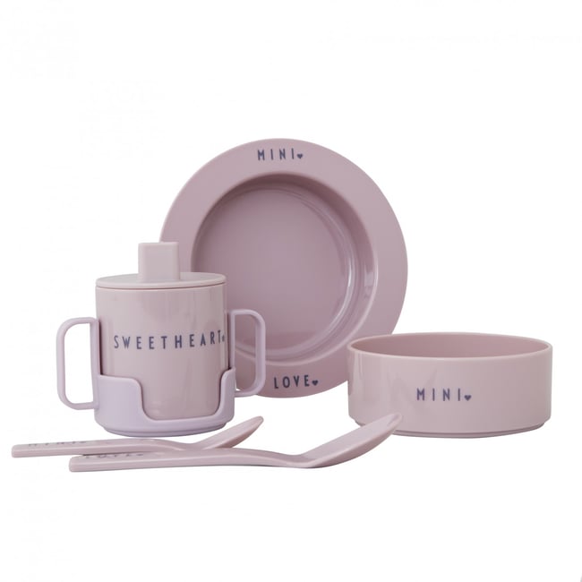 Coffret Vaisselle Enfant Rose Couleur v002234 <span itemprop=