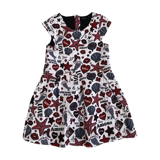 Robe enfant - Très bon état blanc, rouge <span itemprop=