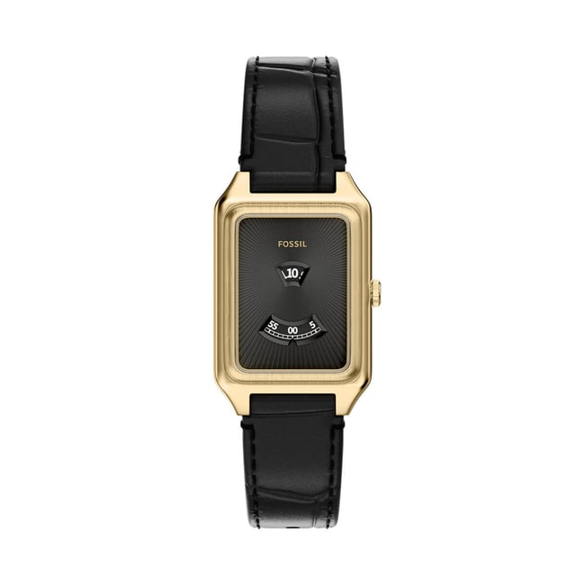 Montre Analogique  RAQUEL doré noir noir <span itemprop=