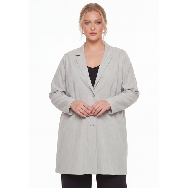 Veste /Blazer avec manches longues gris <span itemprop=