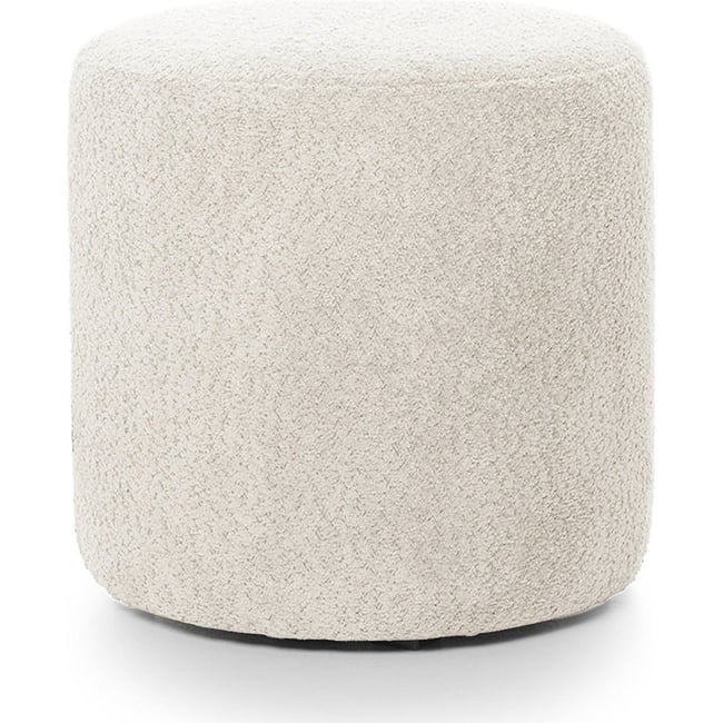 Pouf rond tissu bouclé collection SEPPIO - RECOLLECTION