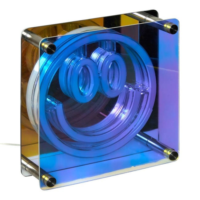 Néon LED à poser 17,5cm Couleur jaune <span itemprop=