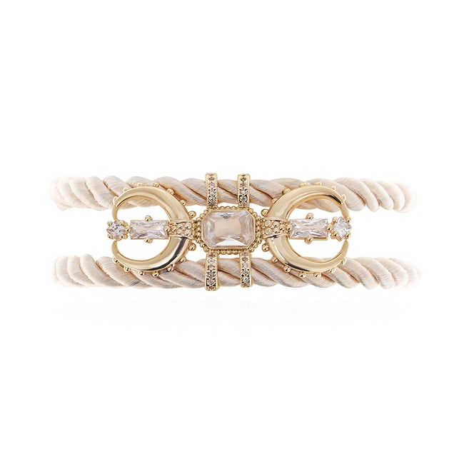 Bracelet manchette cordon avec charm EUFORIA - HIPANEMA