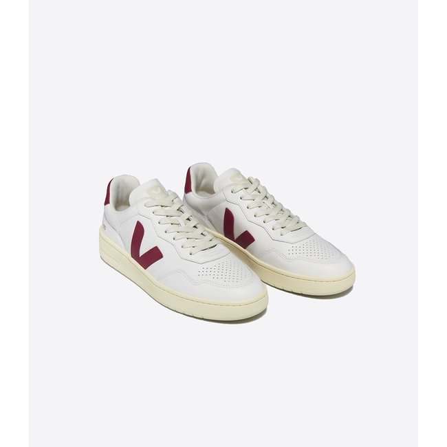 Sneakers V-90 bianco/rosso VEJA