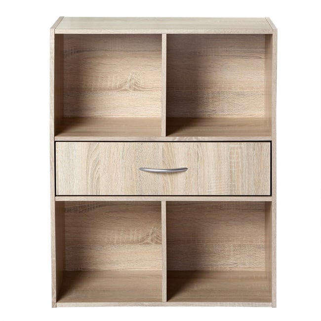 Etagère de rangement 4 casiers avec un tiroir - CALICOSY