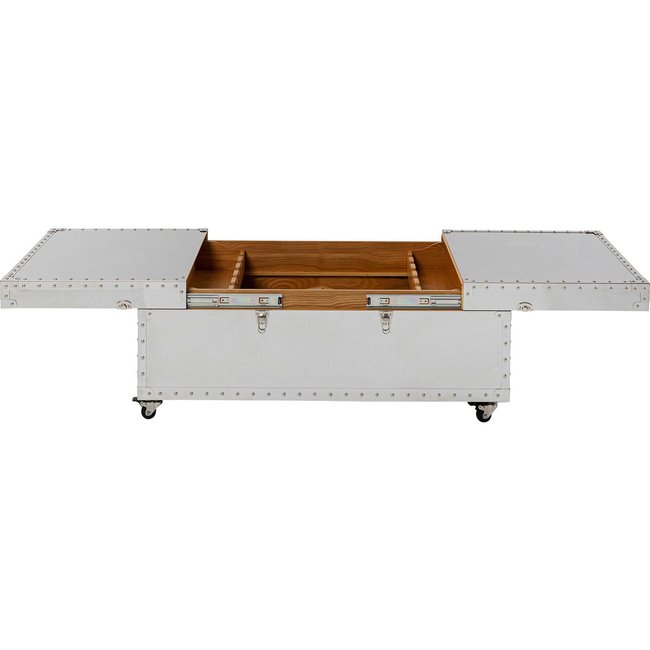 Table basse bar en acier brillant, VEGAS - KARE DESIGN