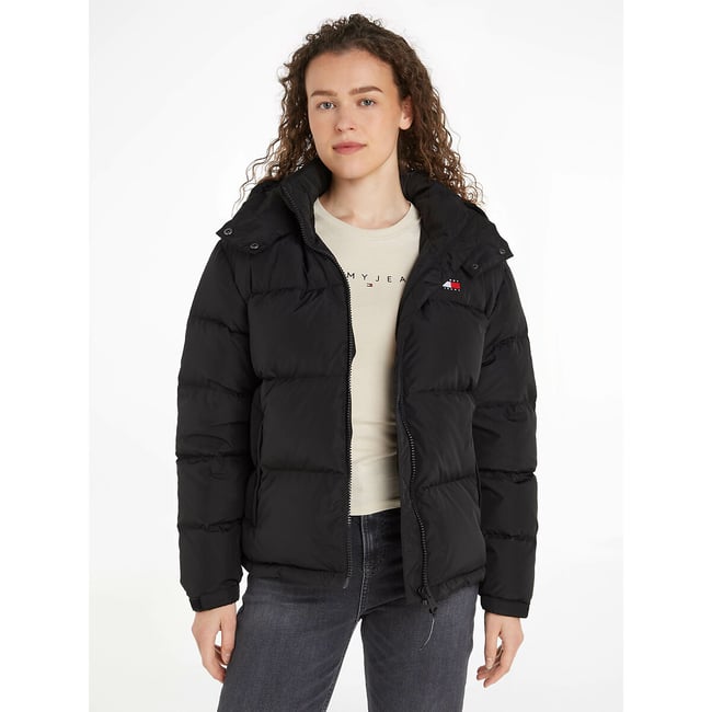 Doudoune courte à capuche ALASKA noir <span itemprop=