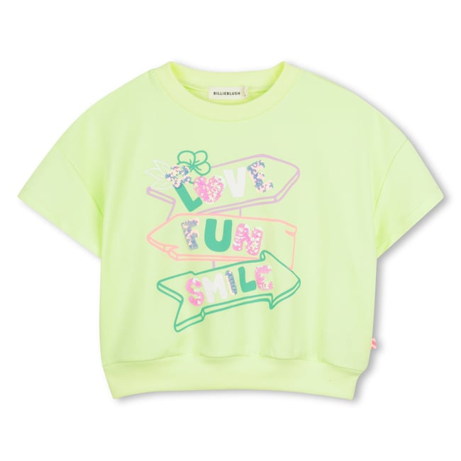 Sweat à manches courtes green lemon <span itemprop=