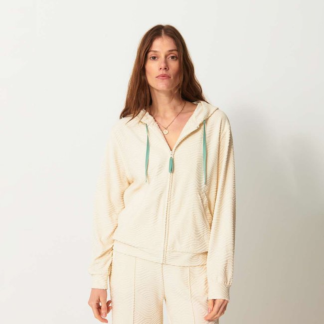 Gilet à capuche manches longues MARCUS en coton mélangé - BENSIMON