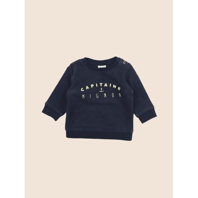 Sweat - Etat satisfaisant bleu <span itemprop=