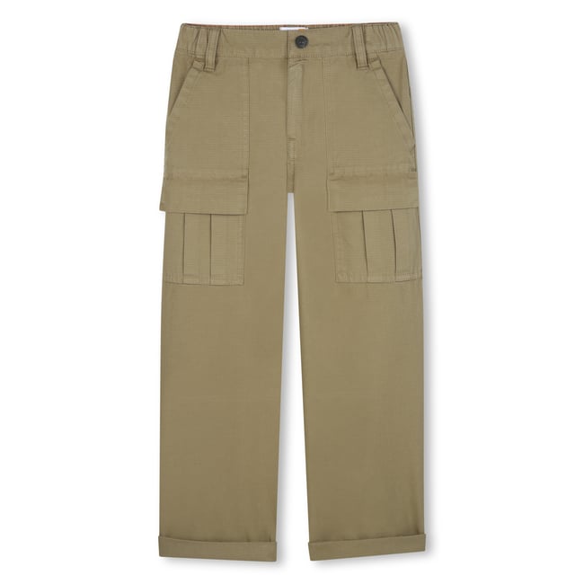 Pantalons en coton cedre <span itemprop=