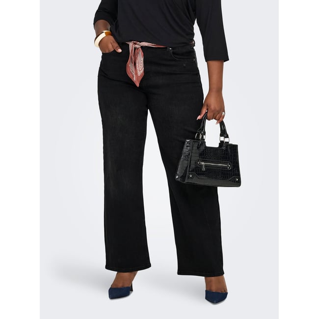 Jean À Jambe Large washed black <span itemprop=