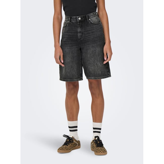 Short En Denim washed black <span itemprop=