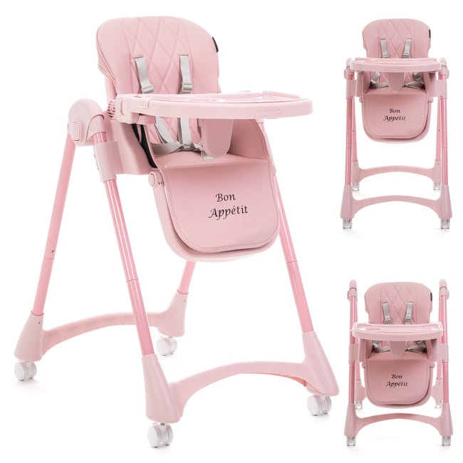 Chaise Haute Bébé 6-en-1 évolutive - De 6 Mois à 3 Ans, Avec Plateau Réglable Et Harnais 5 Points (Gris)